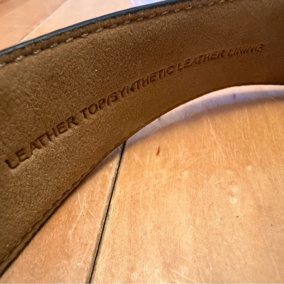 Cole Haan Black Leather Belt with Silver Buckle - Picture 5 of 8